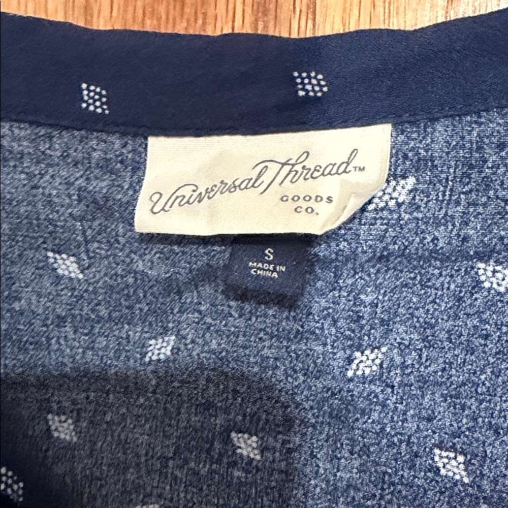 Universal Thread Dark Blue Patterned Jumpsuit - image 2